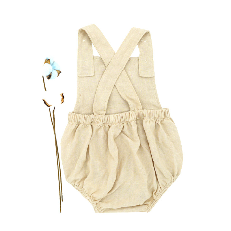 Title 10, Solid Color Linen Boy Gentleman Suspender Bodys...