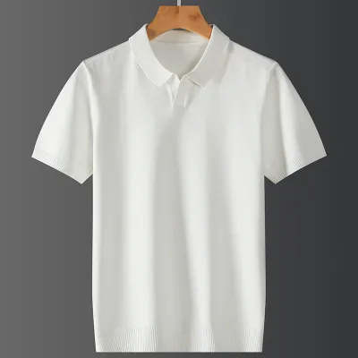 Fall Winter Men Short-sleeved Trendy Polo Shirt