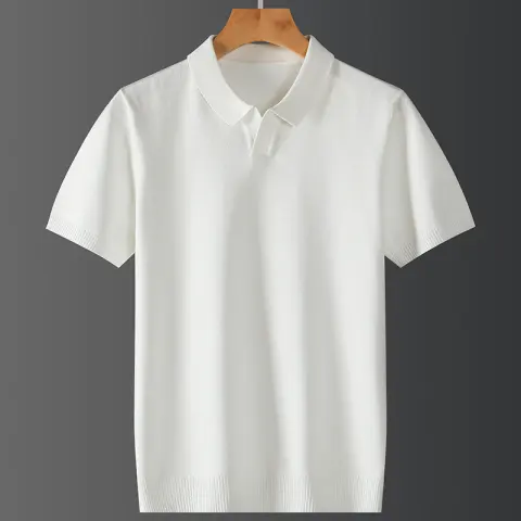 Fall Winter Men Short-sleeved Trendy Polo Shirt