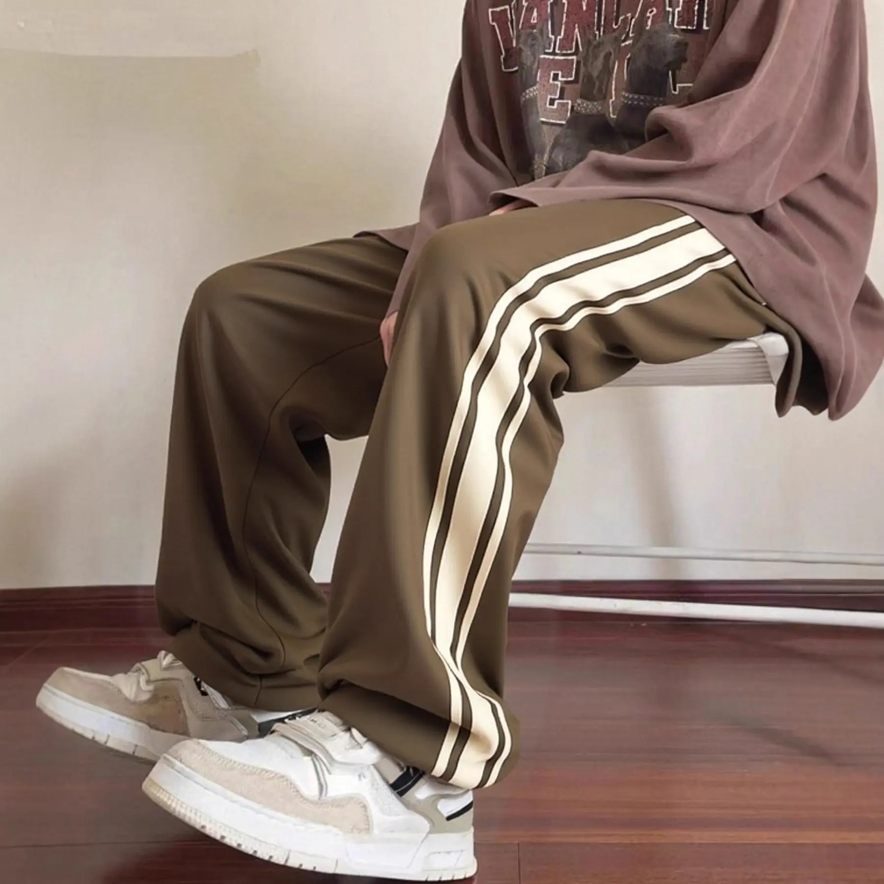 Mens Striped Sports Trousers