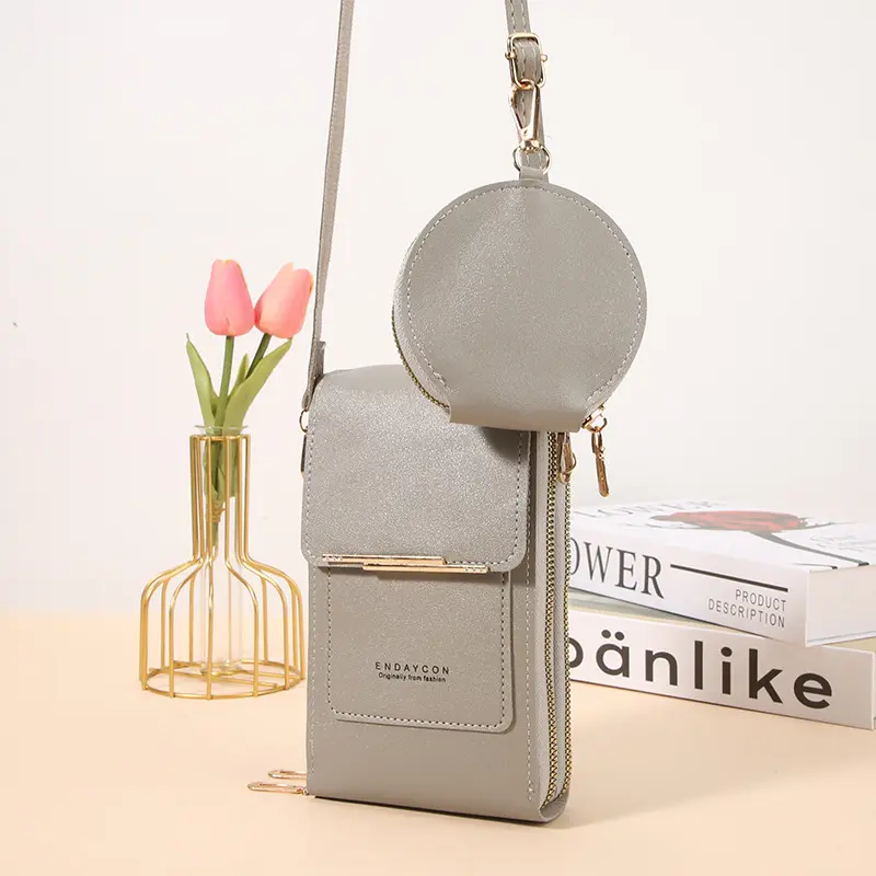 Multi-compartment Crossbody Mini Coin Purse