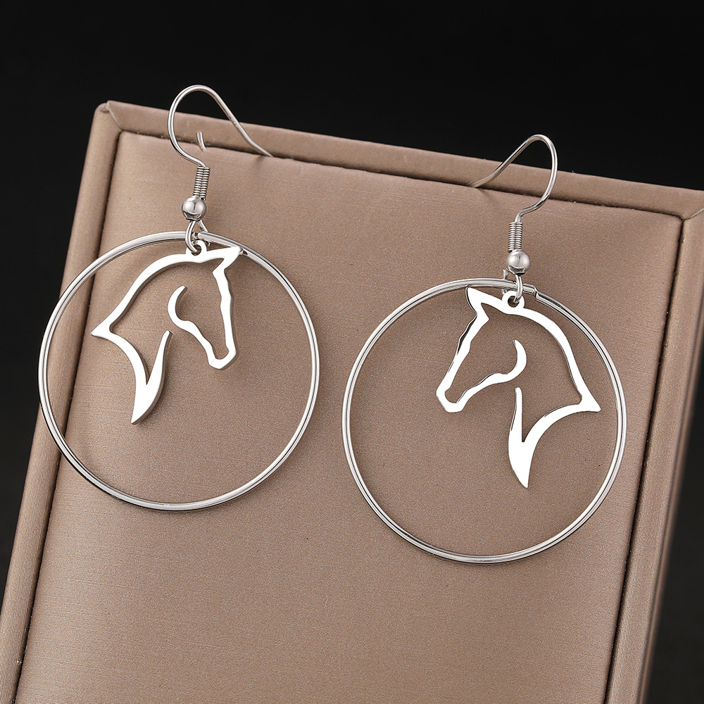 European And American Minimalist Stainless Steel Earrings