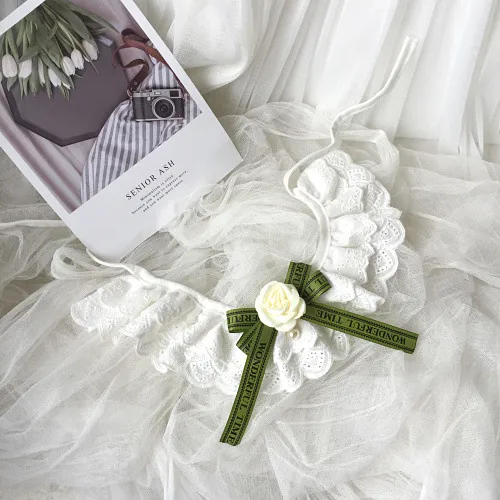 Fashion Personality Lace Pet Scarf Green - Shop at LoveMi