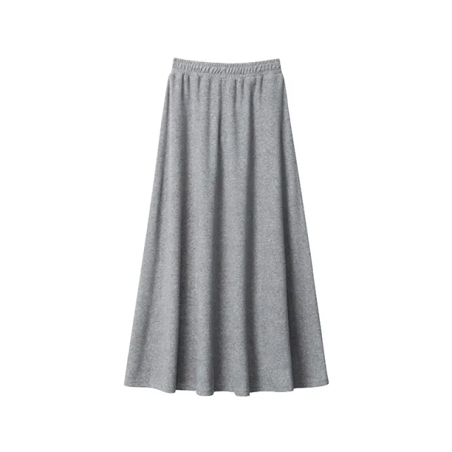 European And American High Class Elegant Scarf Top Women's Long Sleeve Skirt Gray - Shop at LoveMi