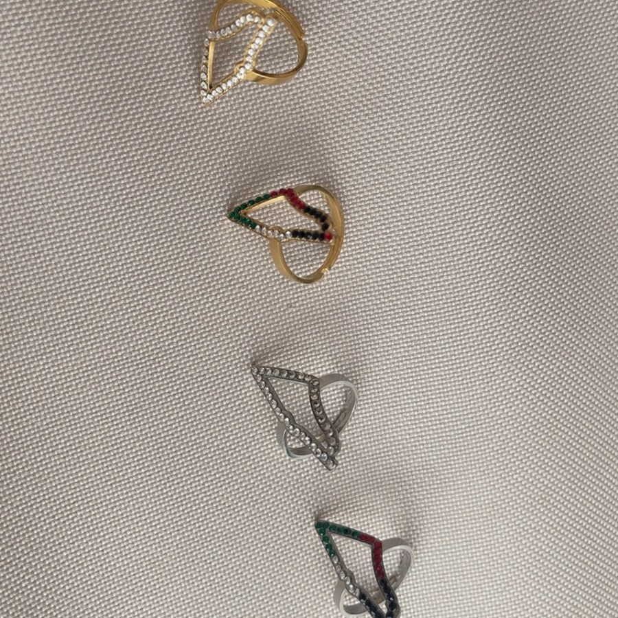 Stainless Steel Map Ring For Both Men And Women