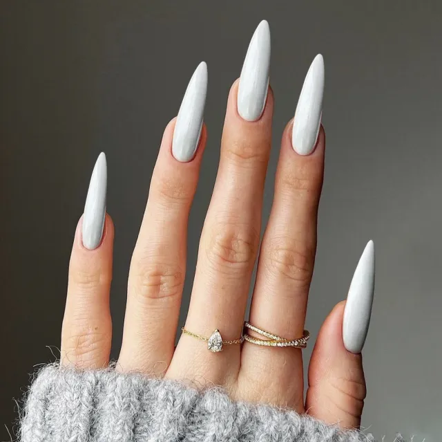 Artistic Pointed White Fake Nail Tip Cs67 Art Pointed White - Shop at LoveMi