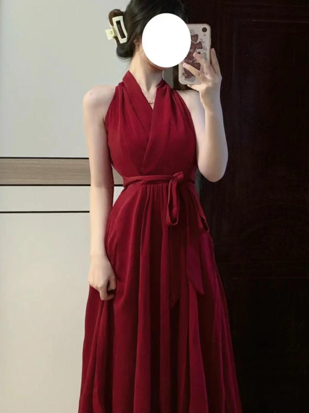 A-line Mature-style Waist-cinching Tied Figure-hugging Midi Dress A7cce457 3069 4ce2 B669 Ffdcdfb8efd2