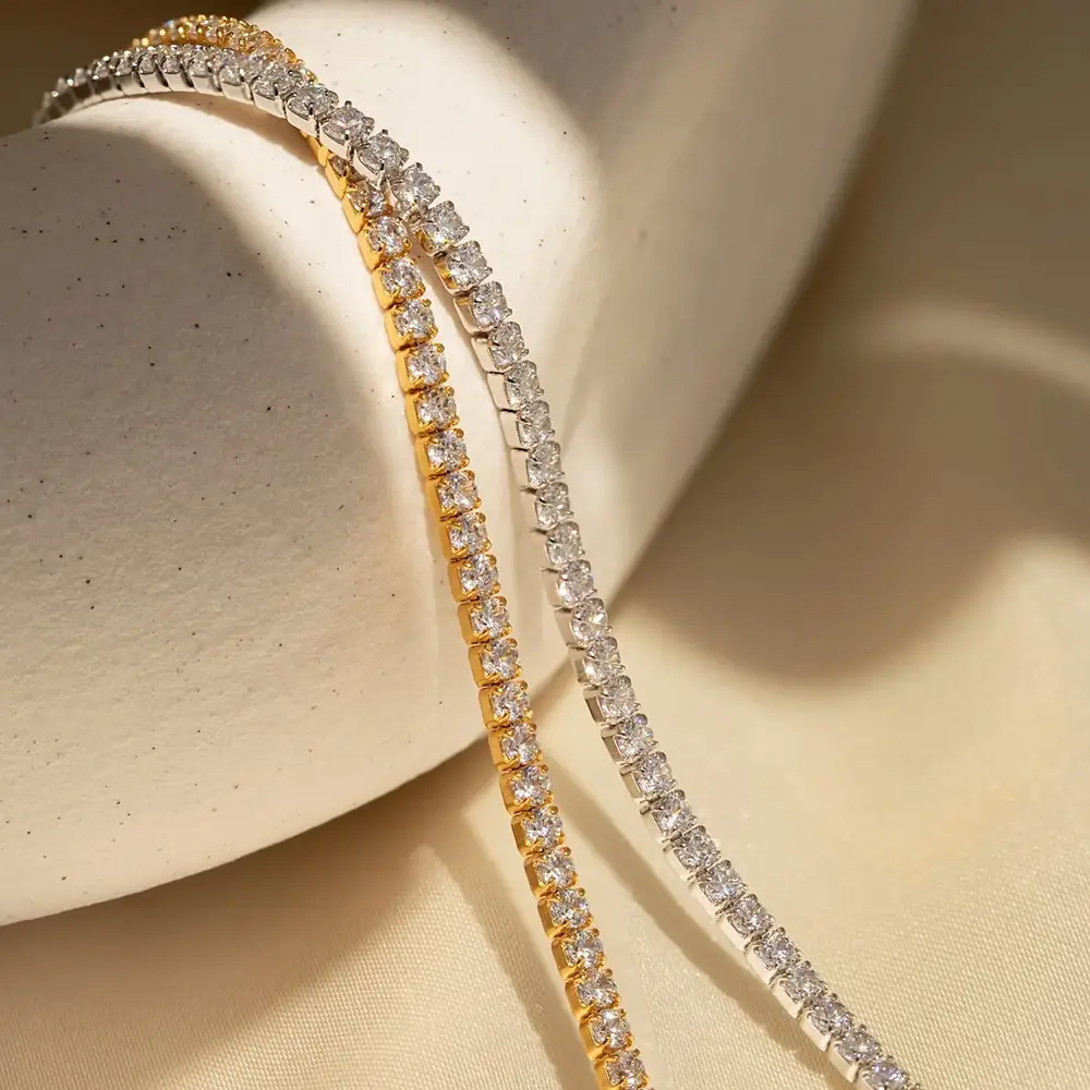 Women's Zircon Stainless Steel Rhinestone Bracelet