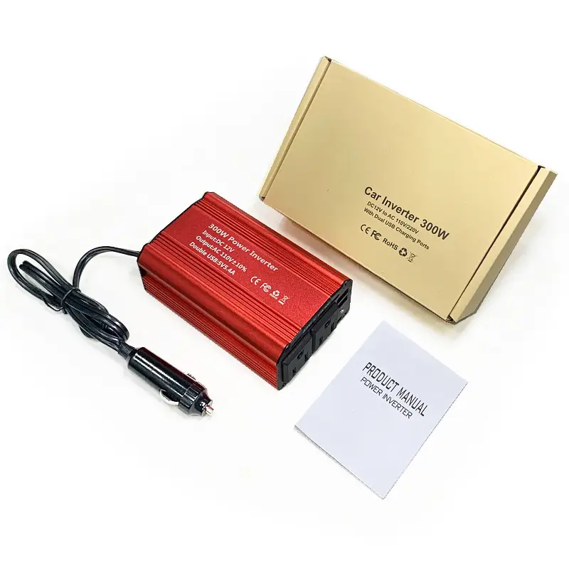 300W Car Inverter 12V To 110V With Dual USB