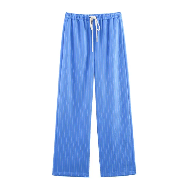Loose Striped Shirt Pants Suit Pants S - Shop at LoveMi