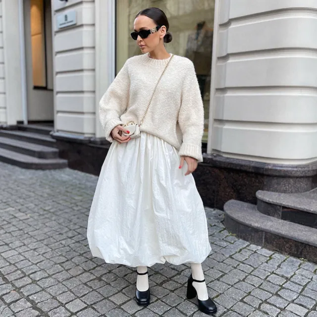 Daily Comfort And Casual Girlish Style Skirt For Women White - Shop at LoveMi