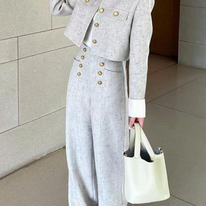 New Early Autumn Set Slimming French Style Temperament Two-piece Set - Image 5