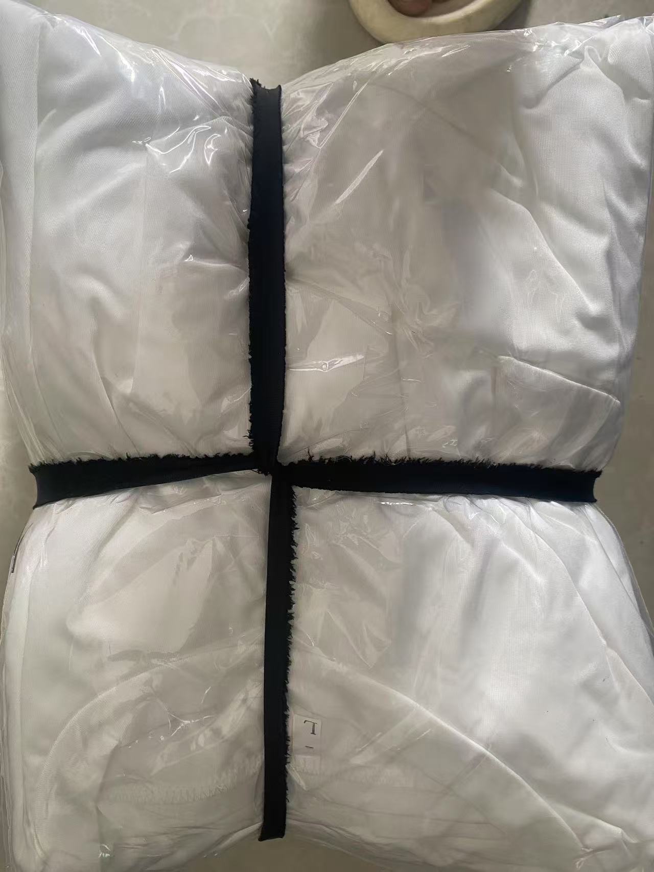 Elegant Waist Strap Striped Round Neck Short Sleeve And Long Pattern Dress White - Shop at LoveMi