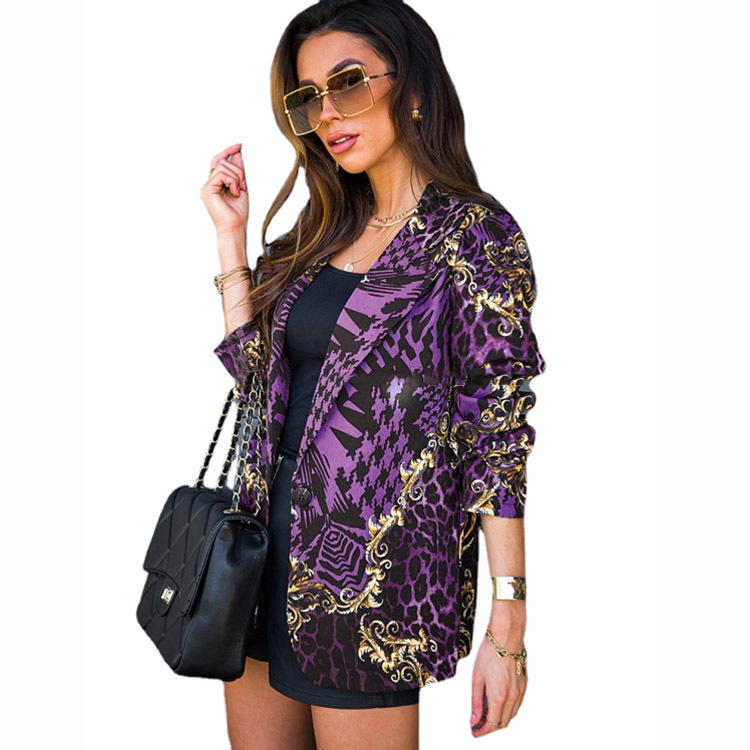 Fashionable Long-sleeve Printed Suit