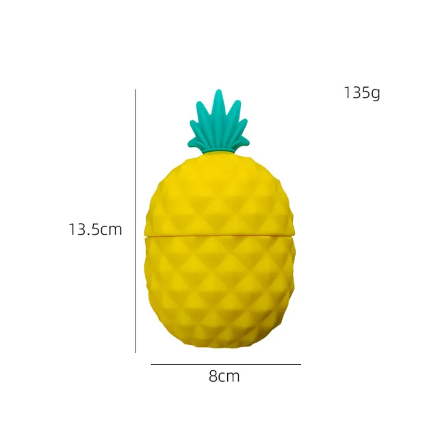 Facial Ice Ice Roller Silicone Mold Face Massage Ice Tray Pineapple Style Yellow - Shop at LoveMi