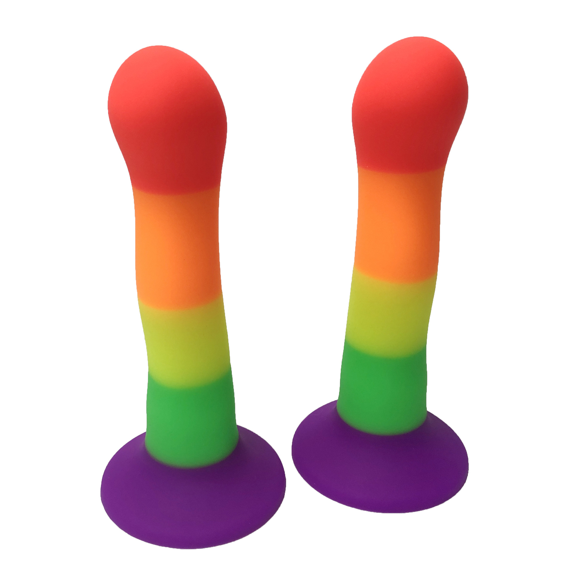 Color Special-shaped Liquid Silicone Massage Backcourt Butt Plug 5