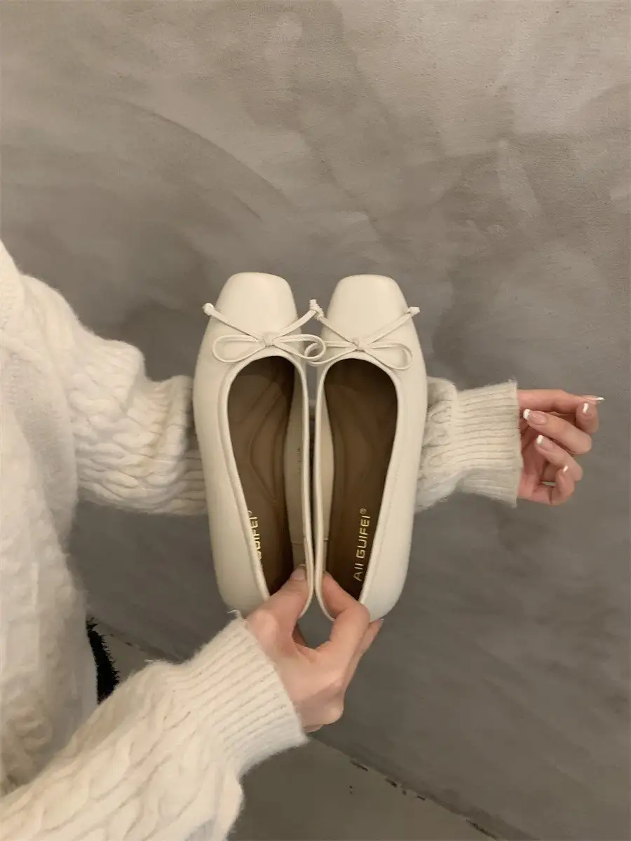 Shoes Year-end Sale Flat-soled Low-cut With A Bow New Style