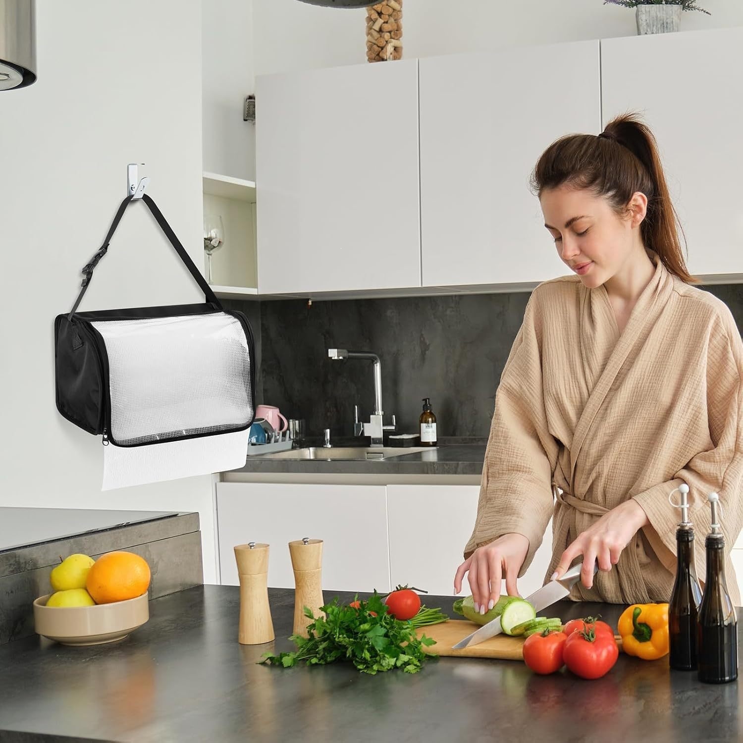 Kitchen Paper Towel Holder Hanging-style Paper Dispenser