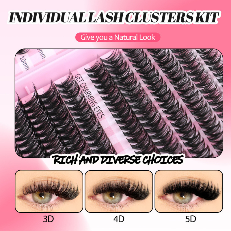 European And American Christmas Dense Segmented High Volume False Eyelash Set 3