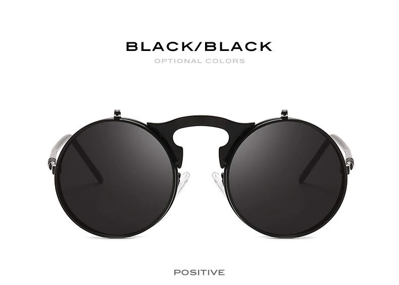 Title 5, Round frame flip sunglasses