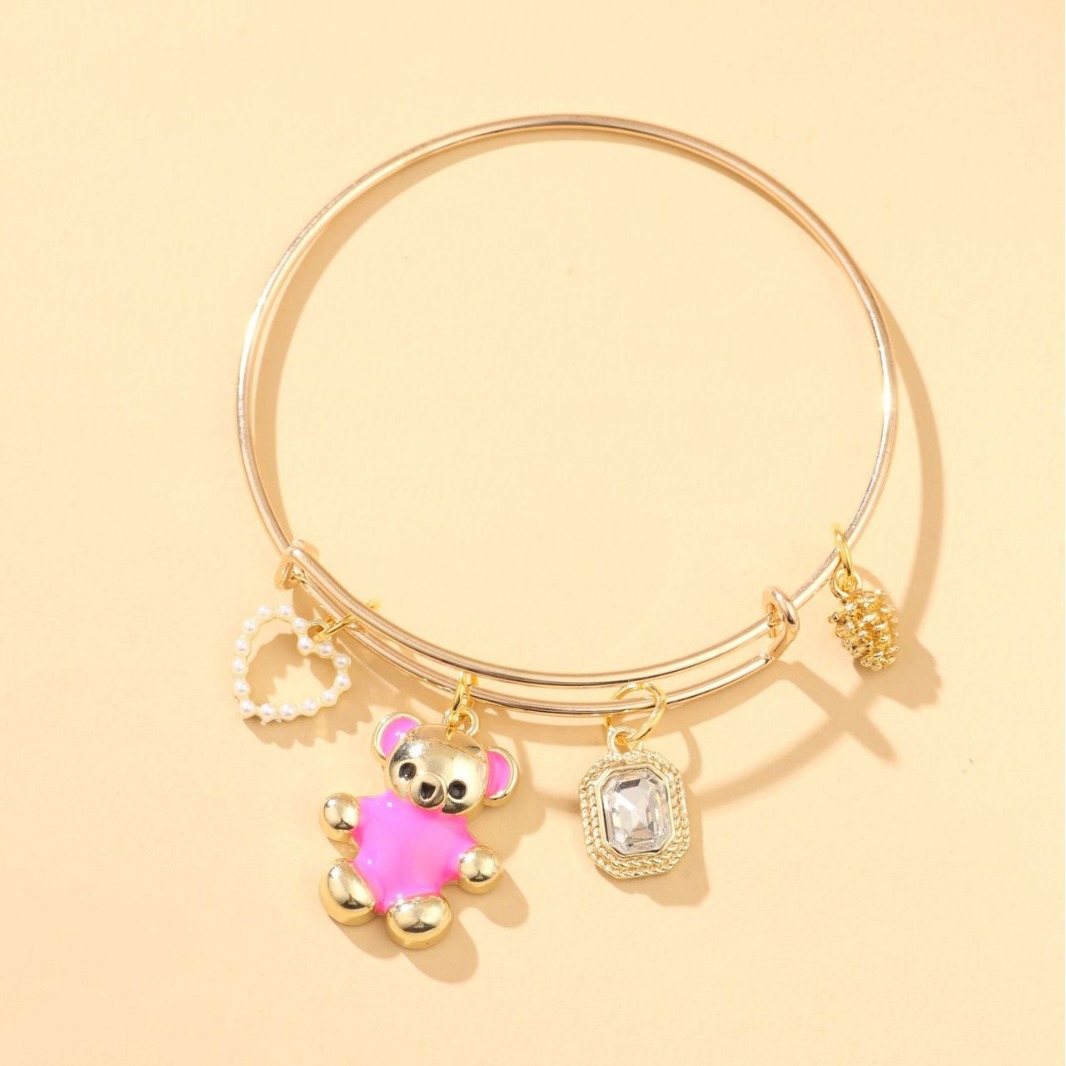 Colorful Polymer Clay Adjustable Womens Bracelet