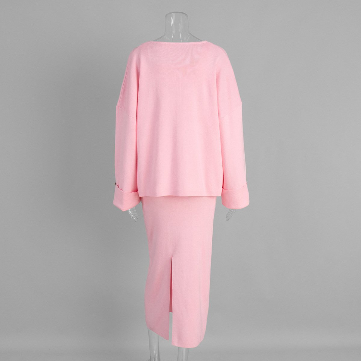 Three-piece knit cardigan, camisole and skirt set, product reference image 21
