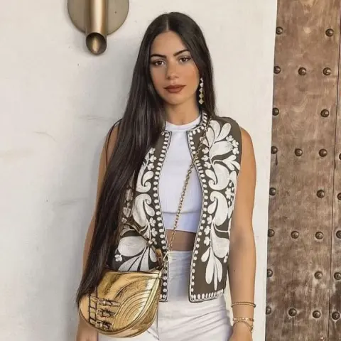 Women's Clothing Sleeveless Embroidered Vest Top