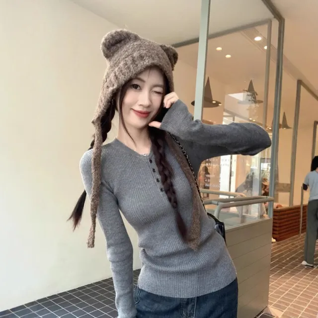 Women's Casual Open neck Base Shirt Gray - Shop at LoveMi
