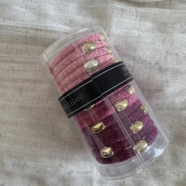 Velvet Hair Band High Elasticity Durable Bold Purple Pink - Shop at LoveMi
