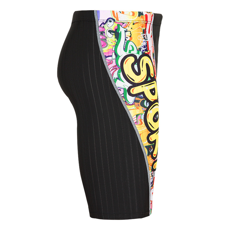 Swimming Trunks Anti-embarrassment Quick-drying Racing Sports Men Mid-leg Professional