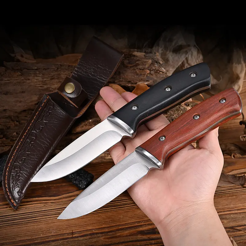 Compact Outdoor Tactical Survival Knife One-piece Blade