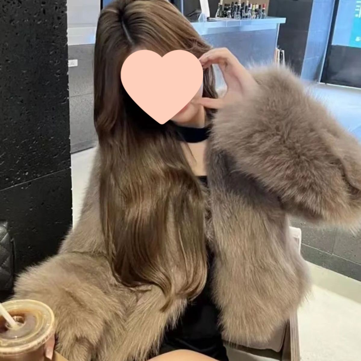 Korean-style Fluffy Womens All-match Winter Coat