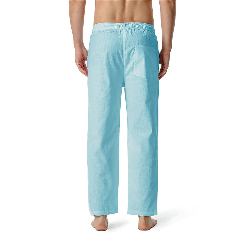 Non-stretch Cotton-linen Casual Regular-length Capri Pants For European And American Youth image 11