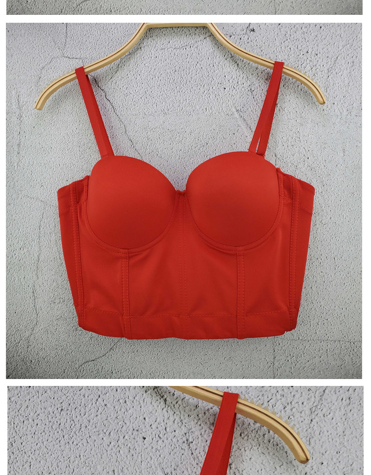 Title 8, Back Tube Top Solid Color Bra Small Sling Detac...