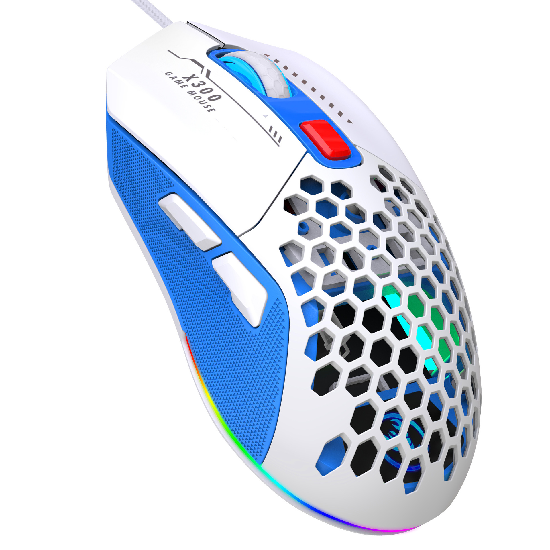 Hollow Out Wired E-sports mus RGB Luminous Lightweight - Miniatyr 12