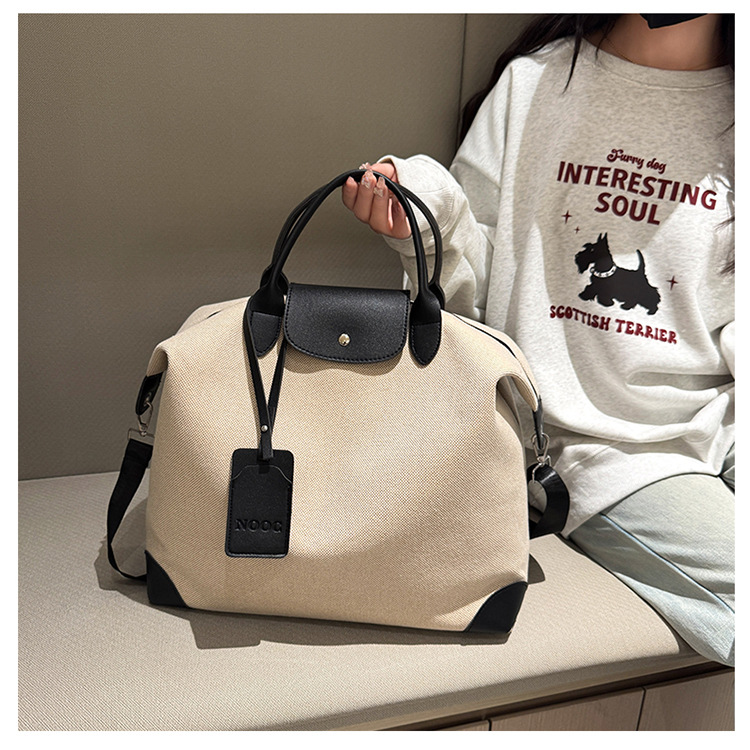 Black Canvas Hospital Bag