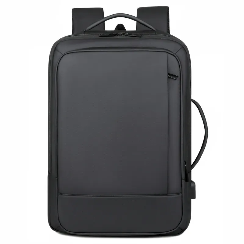Backpack Men's Large Capacity Outdoor Travel Bag Hand-carrying Multifunctional Business Computer Bag Simple - Black