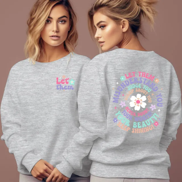 Woman Clothing Let Them Misunderstand You Sweatshirt Tan - Shop at LoveMi