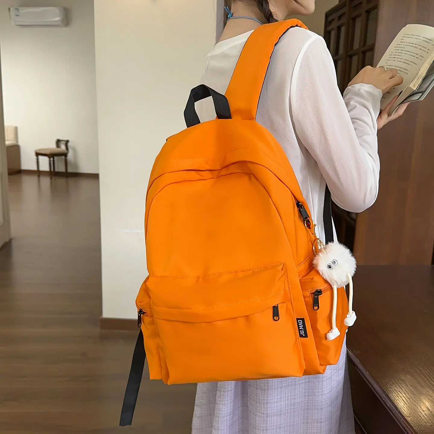 Japanese-style Solid-color Minimalist Backpack