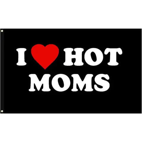 Love Dad I Mom Flag