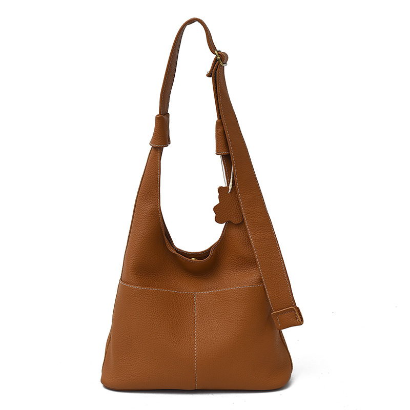 Leather Bucket Crossbody Bag, picture 5 of 6