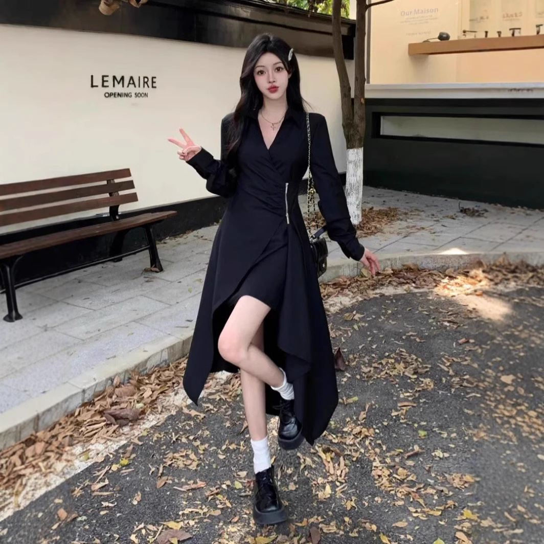 Irregular Elegant Little Black Dress