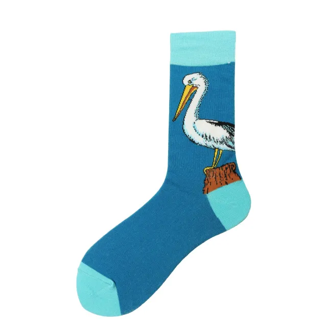 Autumn And Winter New Cross border Fashion Color Men's Socks Animal Series Personalized Trendy Socks Tube Socks European Code 39 46 - Shop at LoveMi