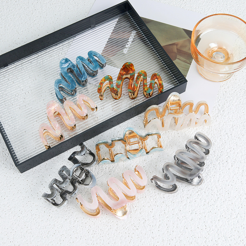 Acetic Acid Hair Claw Large Hair Clip Womens Headpiece — foto 9