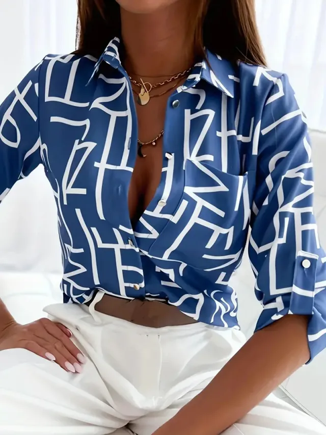 Women's Long sleeved Blouse Sexy Fashion 04 Style 4Xl - Shop at LoveMi