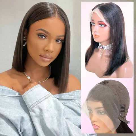 Wig Real Human Hair Silk