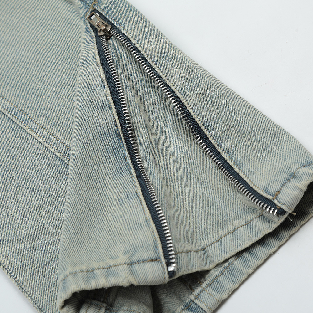 Stylish Multi-pocket Cargo Jeans Male