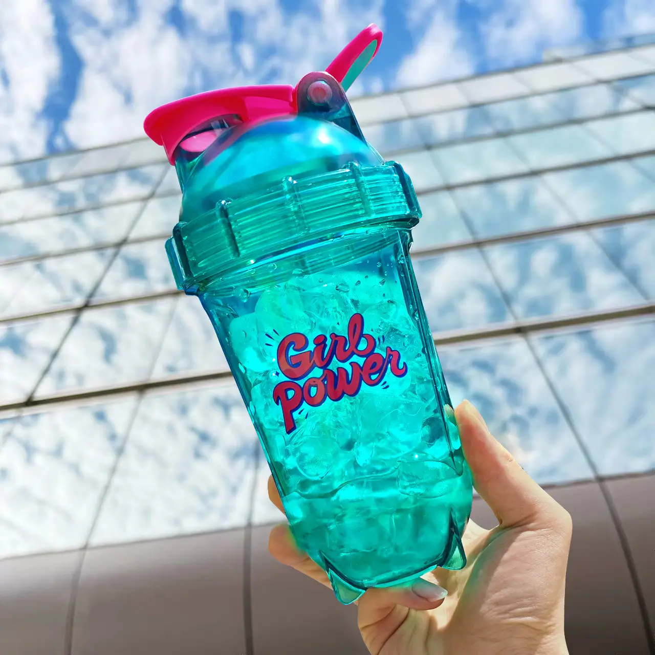 Summer Fitness Shake Cup Tritan Heat-resistant Sports Cup