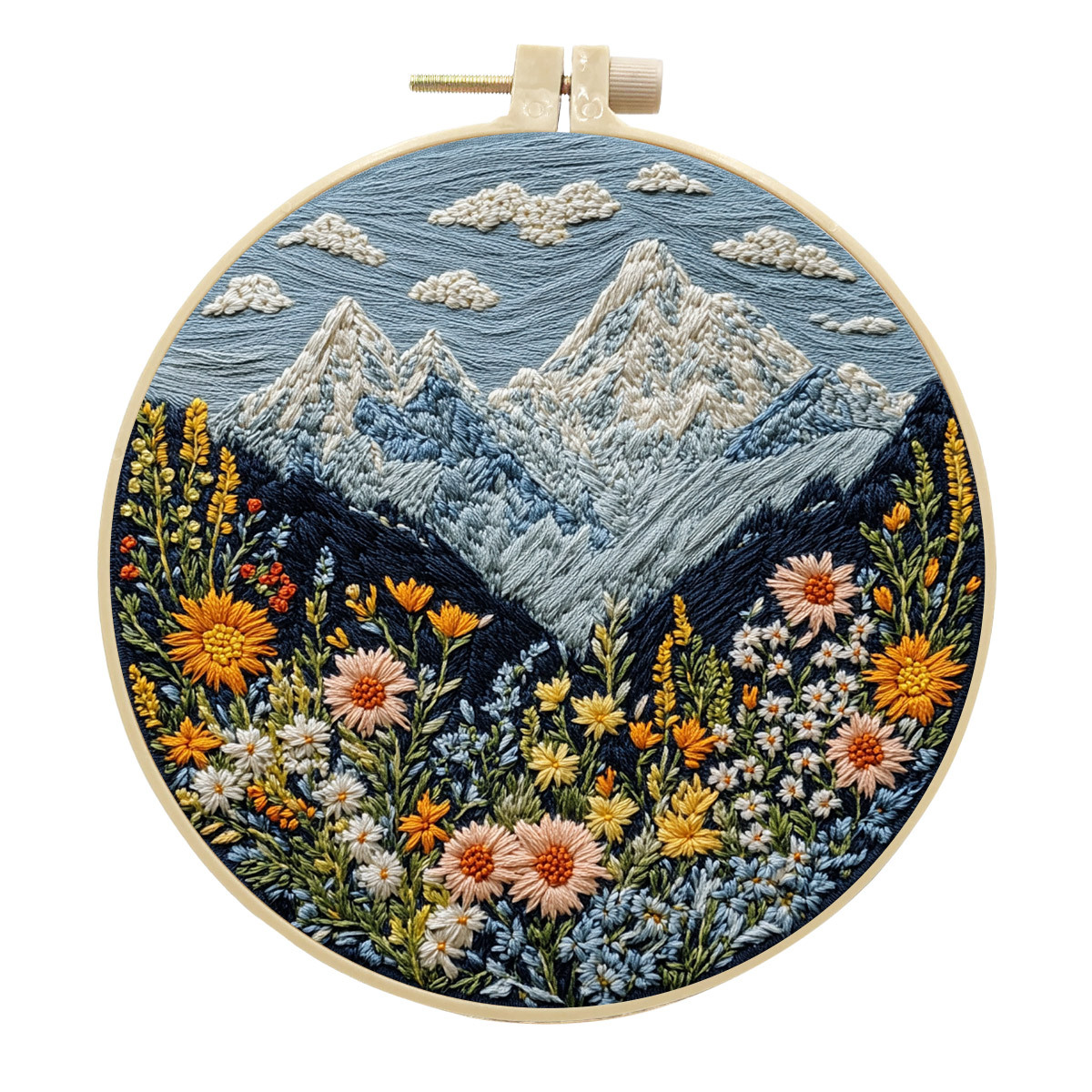 Mountain Style Diy Embroidery Handmade Cloth Art Material Kit Sets Creative Handmade