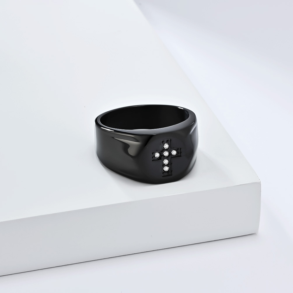 Stainless Steel Cross Ring, picture 4 of 5